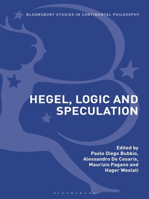cover image of Hegel, Logic and Speculation